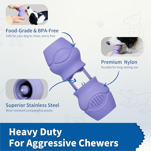 PetClan Chewise Bully Stick Holder, Improved Bully Sticks Holder, Ultimate Secure Heavy Duty, BPA-Free Safety Device to Prevent Choking, Fits Various Bully Sticks and Dog Sizes - color: Purple, size: Small