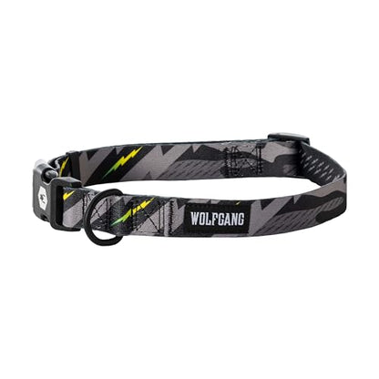 Wolfgang Heavy Duty, Adjustable Dog Collar with Quick Release Nylon Buckle for Walking & Training, DarkSkies Print, Small - color: DarkSkies Print, size: Small (5/8 Inch x 8-12 Inch)
