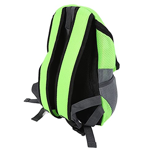 Pet Knapsack Backpack, Dog Carrying Bag with Ventilation Window, Spacious Oxford Cloth Pet Carrier for Small Dogs, Adjustable Padded Straps and Removable Cushion (Green) - color: Green
