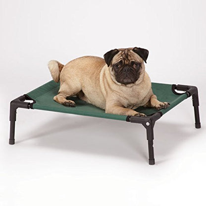Guardian Gear Raised Elevated Dog Bed Dark Green Tough Canvas Comfortable Pet Cot Choose Size(Small - Up to 100 lbs)
