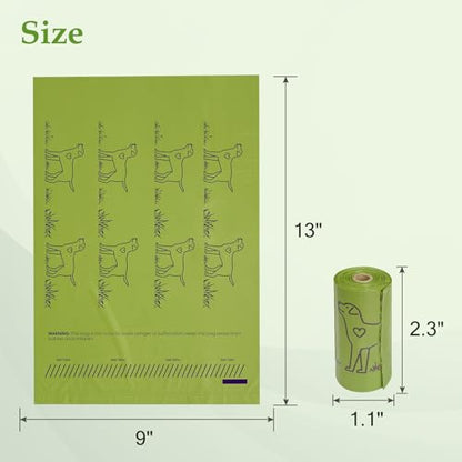 480 Count Lavender Scented 13” x 9” Dog Poop Bags Rolls, Leakproof Strong & Sturdy Waste Bags for Doggie Cat Pet - style: 480 Lavender