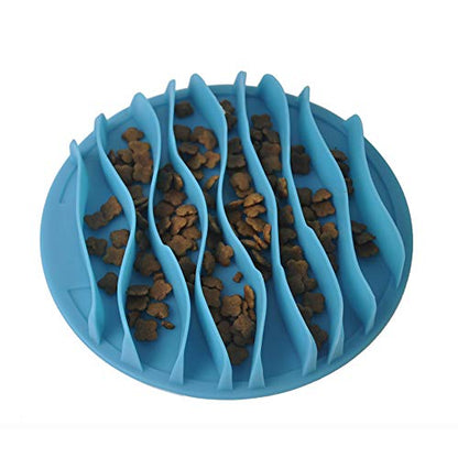 Cat Fun Slow Feeder Bowl Interactive Stop Bloat Pet Dogs Bowl Prevent Choking Healthy Non-Toxic (S:7.5 Inch)