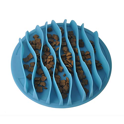Cat Fun Slow Feeder Bowl Interactive Stop Bloat Pet Dogs Bowl Prevent Choking Healthy Non-Toxic (S:7.5 Inch)
