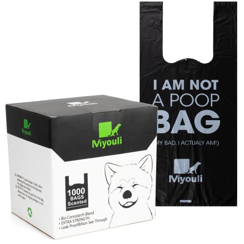 1000 Count Extra Thick Dog Poop Bags with Handles, Heavy Duty Leak-Proof Waste Bags for Dog and Cat Litter, Ocean Wind Scented - style: 1000 Counts-Scented