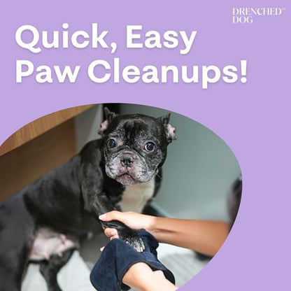 Paw & Leg Towel – Microfiber Dog Paw Cleaning Towel for Muddy Paws After Walks | Wipes Mud, Dirt & Wet Paws | 9.5 x 15 in - size: 9.5in x 15in