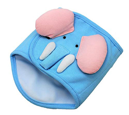 Dog Puppy Funny Diaper Belly Band Male Boy for Small Breeds (Blue Elephant, M - Waist 10" - 13") - size: M - Waist 10" - 13"