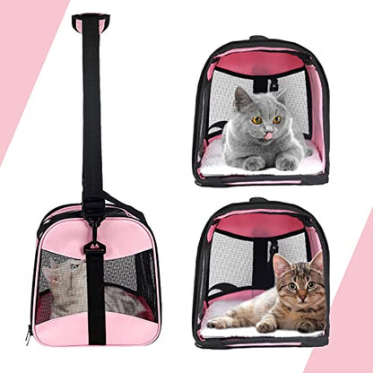 top tasta cat Carrier Large Dog Cat Carriers Puppies up to 30Lbs, Big Dog Carrier Soft Sided, Collapsible Travel Puppy Carrier (X-Large, Pink) - color: pink, size: 20.0"L x 13.0"W x 13.0"H