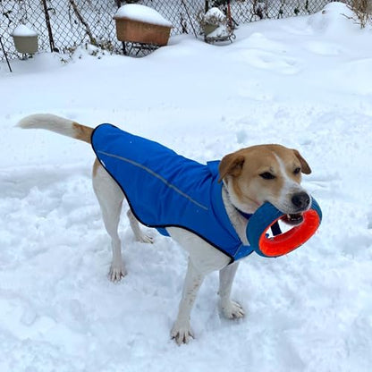 Mile High Life Dog Raincoat, Adjustable Waterproof Reflective Rain Jacket for Small Medium Large Dogs, Lightweight Breathable Pet Rain Coat with Leash Hole(Blue,XXS Chest 16-19") - color: Blue, size: XXS Chest 16"-19"