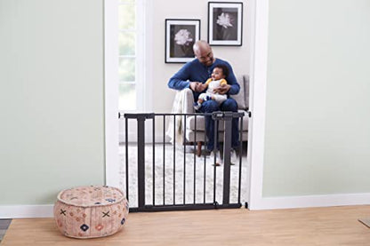 Safety 1st Easy Install 28'' Walk Thru Gate, Fits Between 29'' and 38'', Black, 1-Pack,(GA105CBLK) - color: Black, size: 1-Pack