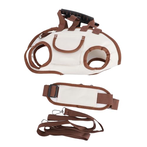 Generic Dog Carrier Backpack with Leash, 3 in 1 Breathable Pet Handfree Sling Carrier, Small Puppy Bag for Travel Hiking Outdoor (Size S)