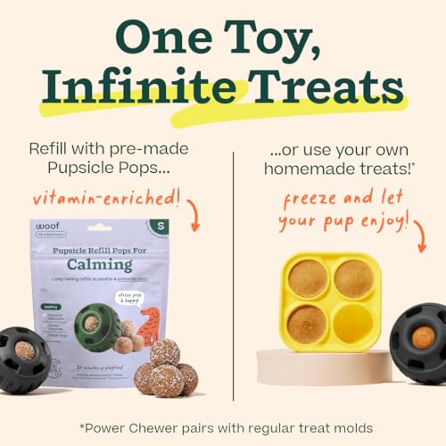 WOOF Power Chewer Pupsicle - Durable, Long-Lasting Dog Chew Toys for Aggressive Chewers - Keep Your Pup Busy - Easy to Clean - Toys for Small Dogs 10-25 lbs - size: Small