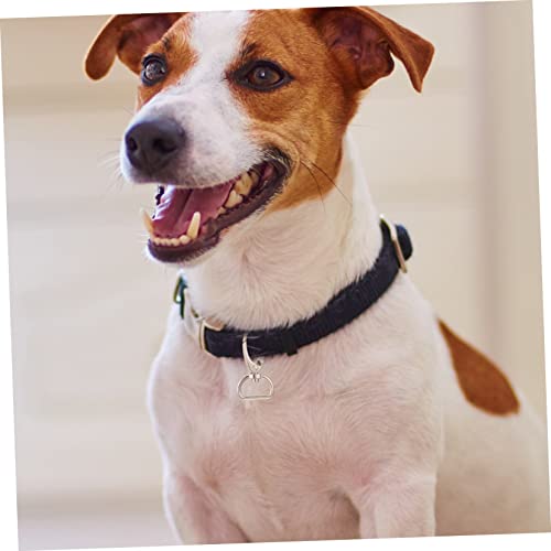 INOOMP 1set Dog Tag Clips Lobster Buckles with Dog Tag Clips and Easy to Install Lightweight for Pet Collars and Leashes