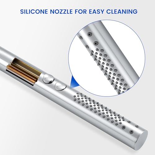 High pressure Round Handheld Shower Head Only, Anti-clog Nozzles, 2 In 1 Function Replacement Shower Wand with Handheld to Clean Tub, Tile & Pets, Rain Shower Head for Bathroom (Chrome) - color: Chrome