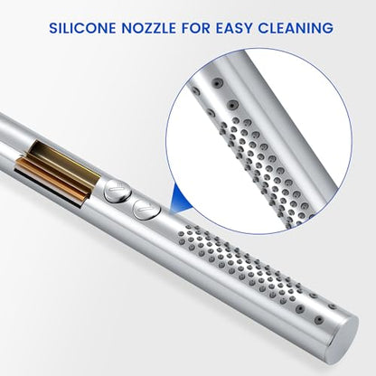 High pressure Round Handheld Shower Head Only, Anti-clog Nozzles, 2 In 1 Function Replacement Shower Wand with Handheld to Clean Tub, Tile & Pets, Rain Shower Head for Bathroom (Chrome) - color: Chrome