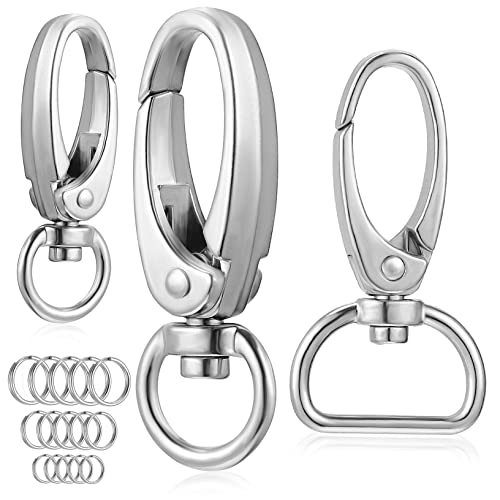 INOOMP 1set Dog Tag Clips Lobster Buckles with Dog Tag Clips and Easy to Install Lightweight for Pet Collars and Leashes