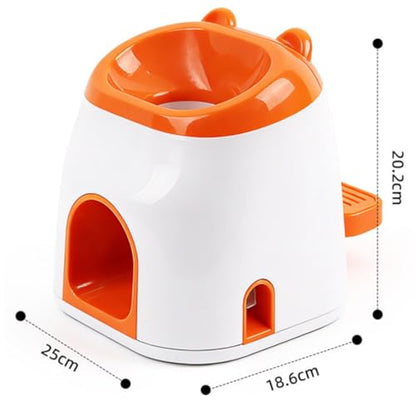 Dog Ball Launcher & Automatic Treat Dispenser, 2-in-1 Dog Tennis Ball Launcher & Treat Dispenser, ﻿Self-Play for Mental Stimulation, Indoor Outdoor Small to Medium Dogs