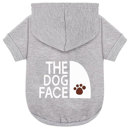 Paiaite Grey Chihuahua Dog Hoodie: Keep Your Pup Warm and Stylish with a 'The Dog Face' Printed Sweatshirt Pet Clothes, and Sweater Coat All in One Perfect for Winter and Cool Summer Nights! Grey XS - color: Grey, size: XS-(1.7~3lb) | Chest(~13.7")