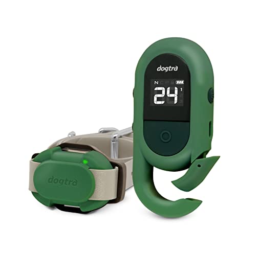 Dogtra CUE Green – E-Collar for Dogs Training Collar with Remote – Training Made Easy for Everyday Dog Owners – Gentle Vibration, Custom Boost, Waterproof, Rechargeable, 400-Yard Range System - color: Gen 1 Green