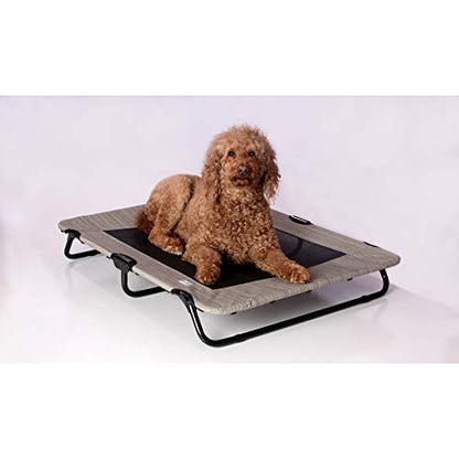 Pet Gear Lifestyle Pet Cot Elevated Bed | No Assembly Required | Premium Tear Resistant Cooling Mesh | Indoor & Outdoor | Lightweight & Portable