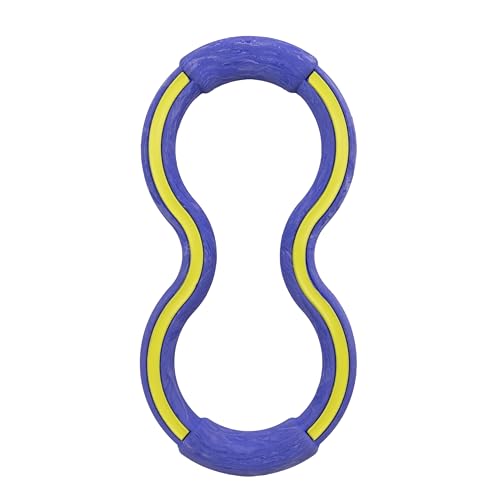 Outward Hound FlyFetch Tug Dog Toy, Durable Rubber, Fetch & Tug-o-War, All Breeds, 10.9" - color: Tug Purple