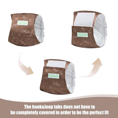 wegreeco Small Dog Diapers Male,Reusable Belly Bands for Male Dogs,Washable Doggie Puppy Male Diapers Wraps,Medium Large Size (5 Pack Small, Dinosaurs) - color: Dinosaurs, size: Small