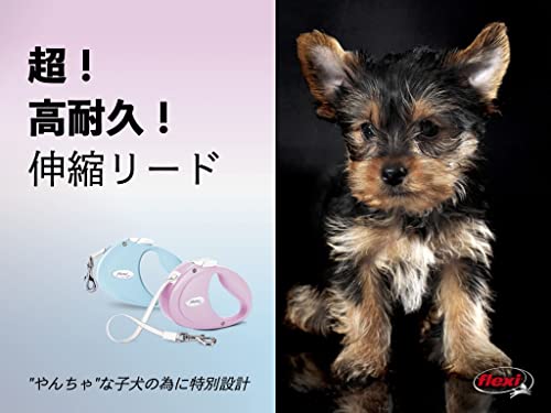 Flexi - PU00T2-251-RO - Dog Lead - Retractable Lead - Puppy Tape - 2 m - Pink - size: M