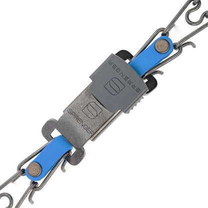 Herm Sprenger Black Stainless Steel Dog Collar with Quick Release ClicLock Buckle and Biothane Insert Training Collar Made in Germany (Cerulean Blue, 16in x 2.25mm(Neck Size up to 13-14in)) - color: Cerulean Blue, size: 16in x 2.25mm(neck size up to 13-14