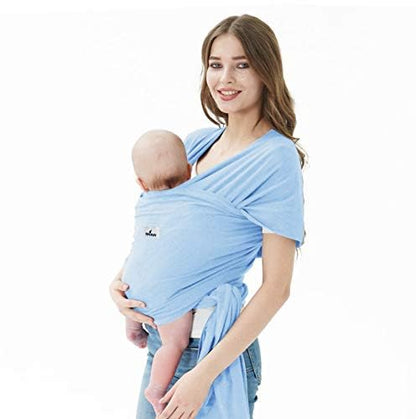 Baby Wraps Carrier, Jeroray Baby Carrier,Hands Free Infant Carrier, Lightweight,Breathable,Softness,Baby Blue - color: Baby Blue