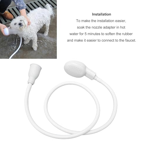 Sink Spray Rubber Hose,Faucet Sprayersink Hose Attachment Sink Hose Attachment Portable Sink Hose Faucet Sprayer Handheld Sink Hose for Pets, Washing Hair, Rinsing Vegetables