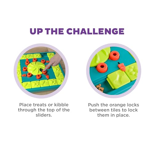 Outward Hound by Nina Ottosson MultiPuzzle – Interactive Dog Treat Puzzle Enrichment Toy, Level 4 Expert - color: Multipuzzle (Green)