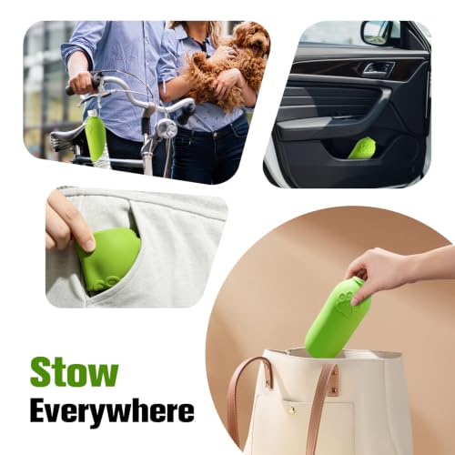 Portable Dog Water Bottle Attachment, Foldable Dog Water Bowl for Walks | Slip-on Silicone Dog Drink Dispenser, Fits Standard Water Bottles,Ideal For Daily Hiking & Travel, Quick Rinse & Easy Setup - color: Green