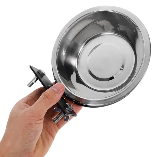 jojofuny Raised Large Elevated Dog Bowls Wall Mounted Stainless Steel Feeding Station with Deep Food and Water Bowls for Dogs and Cats