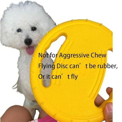 Soft Dog Flying Discs Beach Accessories, Float Outdoor Puppy Flyer Pull Loop Tug Disk Water Swimming Pool Lawn Yard Animal Activity Training Sports Gift- Upgrade Dog Fun Game Toys