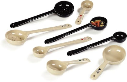 Carlisle FoodService Products Measure Miser Plastic Measuring Spoon with Short Handle, 2 Ounces, Beige, 1 Count (Pack of 1) - size: 2 Ounces Short Handle