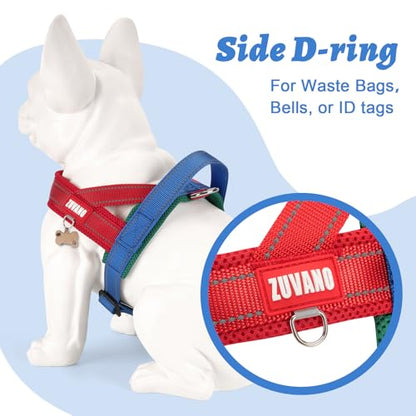 Soft Dog Harness Small Sized Dog, No-Pull Breathable Mesh Padded Vest - Escape Proof Quick Fit Lightweight Harness with Front Clip - Easy Walking Adjustable Vest Harness for Small Dogs, Red, S - color: Red, size: Small