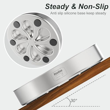Slow Feeder Dog Bowl-3.5Cups for Large Breeds, Food Grade 304 Stainless Steel Dog Bowls with Non-Slip Base, Maze Pet Dish to Slow Down Eating, Dishwasher-Safe - color: Spiral-1Pack, size: XL 3.5~4Cups