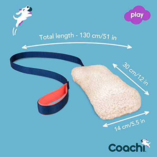 Coachi Chase & Crinkle - A Fun Enrichment Dog Toy for Chase & Play. Soft & Crinkly, Lightweight, Reward Training, Interrupting Biting & Chewing, Ideal for Agility and Suitable for Puppies - style: Chase & Crinkle
