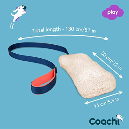 Coachi Chase & Crinkle - A Fun Enrichment Dog Toy for Chase & Play. Soft & Crinkly, Lightweight, Reward Training, Interrupting Biting & Chewing, Ideal for Agility and Suitable for Puppies - style: Chase & Crinkle