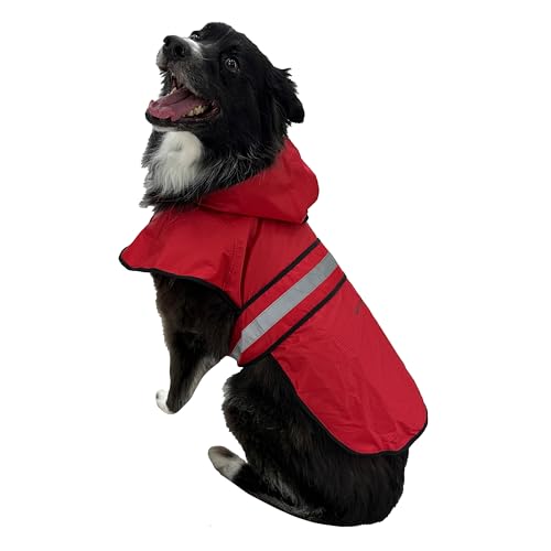 FROGG TOGGS Dogg Toggs Raincoat, Red, Size SM - color: Red, size: Small