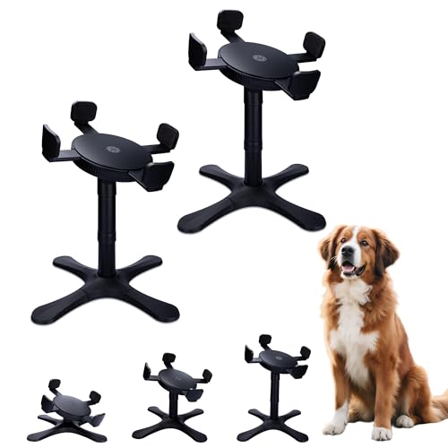 Elevated Adjustable Dog Bowl Feeding Stand, 3 Heights and Tiled Ajudst, Compatible with Moost Feeding Bowls, Great for Medium Large Dogs(2 Pack-C) - size: B - 2 Pack-C