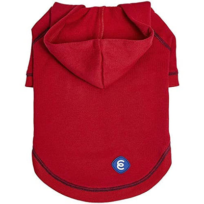Blueberry Pet Essentials Hoodie – 12″ Soft French Terry Sweatshirt with Hood, Red, Award‑Winning Small‑Dog Jersey - color: Dog Hoodie - Red, size: 12 inch (Pack of 1)