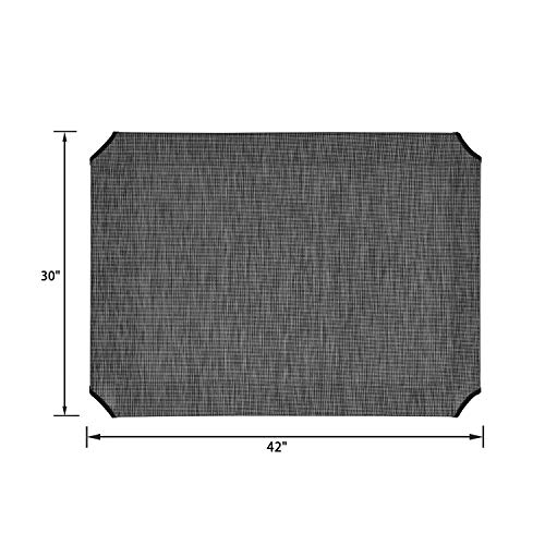 Veehoo Dog Bed Cover for CWC1803-L - color: Black Silver, size: 42.0"L x 30.0"W x 0.2"Th