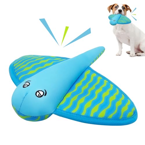 Squeaky Dog Toys, Floating Dog Toys for Indoor or Outward Play, Interactive Dog Gifts for Small and Medium Dogs – Manta - style: E-Manta
