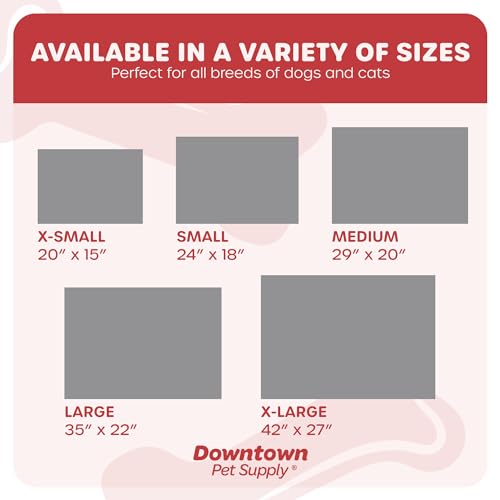 Downtown Pet Supply - Comfort Dog Crate Mat - Soft Fleece Nap Mat - Easy Maintenance, Machine Washable - Charcoal/Silver - 24 in x 18 in - Small Pet Bed - color: Charcoal/Silver, size: Small