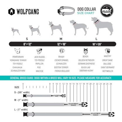 Wolfgang Heavy Duty, Adjustable Dog Collar with Quick Release Nylon Buckle for Walking & Training, BrookTrout Print, Small - color: BrookTrout Print, size: Small (5/8 Inch x 8-12 Inch)
