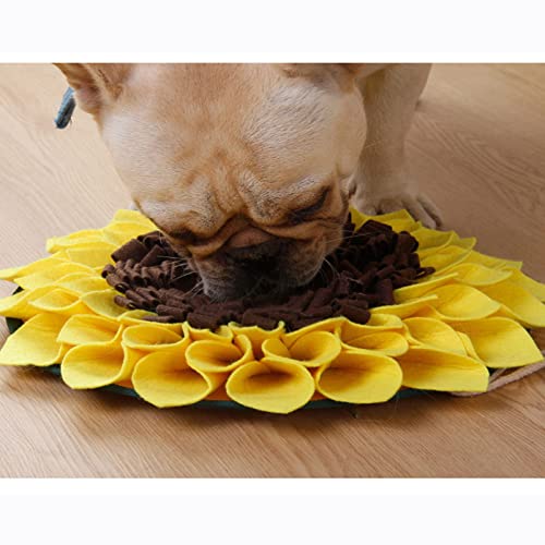 Dog Snuffle Mat Rabbit Foraging Feeding Pad Sunflower Treat Training Mat Boring Breakers for Rabbits Guinea-Pigs Dog Snuffle Mat Toy Small Dog Puzzle Toy Rabbit Foraging Mat Large with