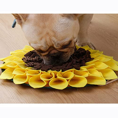 Dog Snuffle Mat Rabbit Foraging Feeding Pad Sunflower Treat Training Mat Boring Breakers for Rabbits Guinea-Pigs Dog Snuffle Mat Toy Small Dog Puzzle Toy Rabbit Foraging Mat Large with