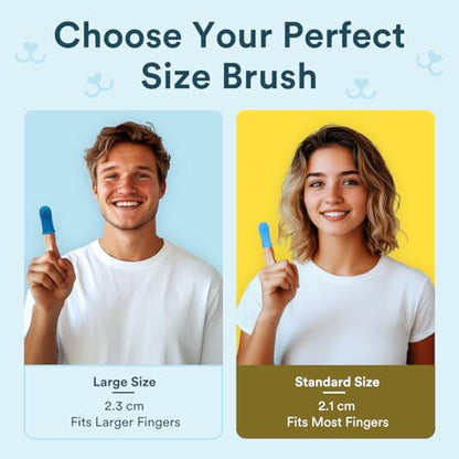 Jasper Large Dog Toothbrush, 360 Degree Pet Tooth Brushing Kit, Cat Toothbrush, Canine Dental Care & Teeth Cleaning Kit, Pet Finger Tooth Brush, Use with Dog Toothpaste, 2-Pack Navy-Blue Large - color: Large Navy Blue (2-pack)