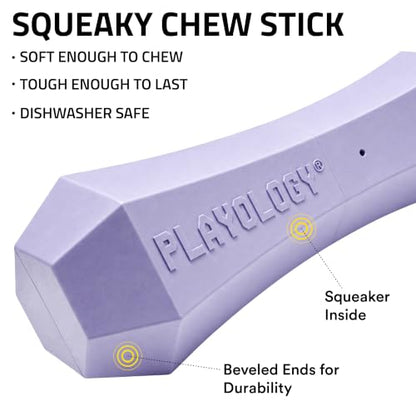 Playology Dog Toys | Squeaky Chew Stick for Large Dogs | Lamb Scented Jumbo Fetch Toy | Squeaky Dog Chew Toy - size: Jumbo, style: Lamb