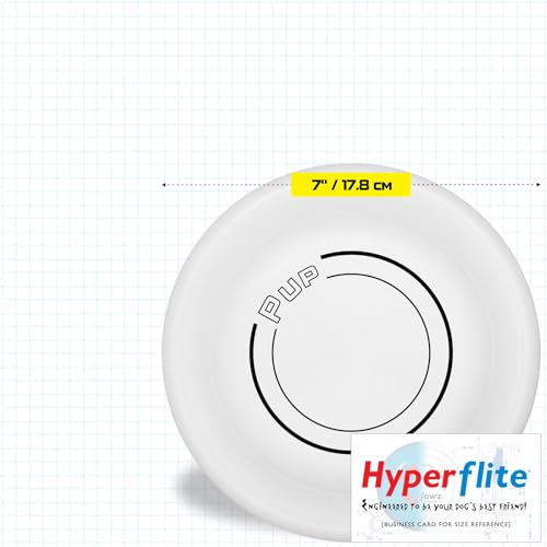 Hyperflite Pup SofFlite Soft Dog Flying Disc, 2 Pack, Small Dogs | Ultra Soft, Competition Approved, 2 Pack | 7-inch, 90g | Small Dogs | Yellow